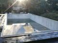 Construction piscine à débordement liner armé 3Dtouch gris clair à sanary 83